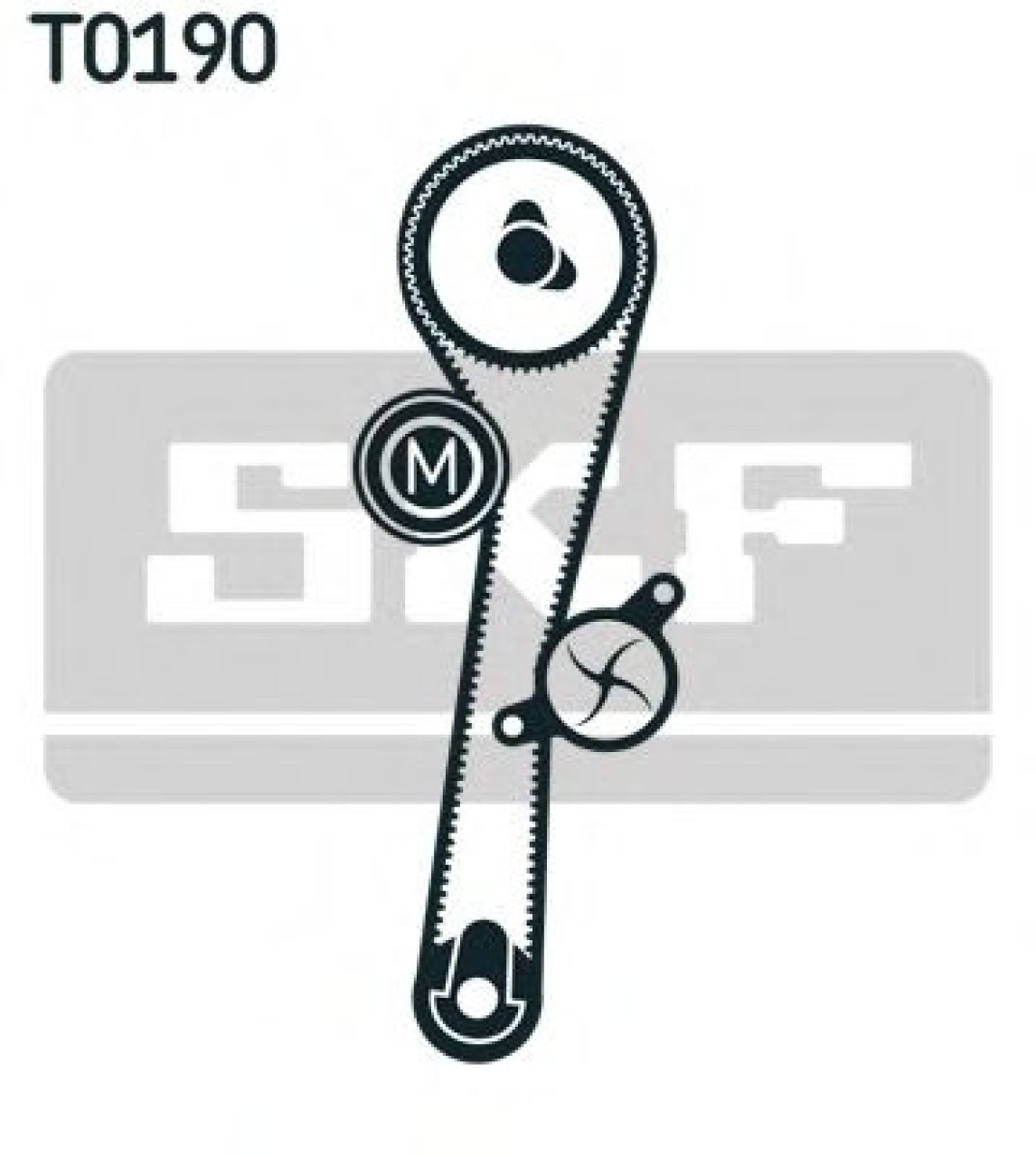 Set pompa apa + curea dintata RENAULT SYMBOL II (LU1/2) (2008 - 2013) SKF VKMC 06002 piesa NOUA