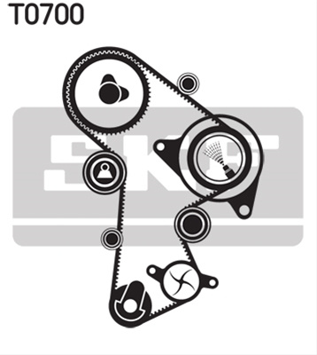 Set Pompa Apa + Curea Dintata Skf Audi VKMC 01263-1
