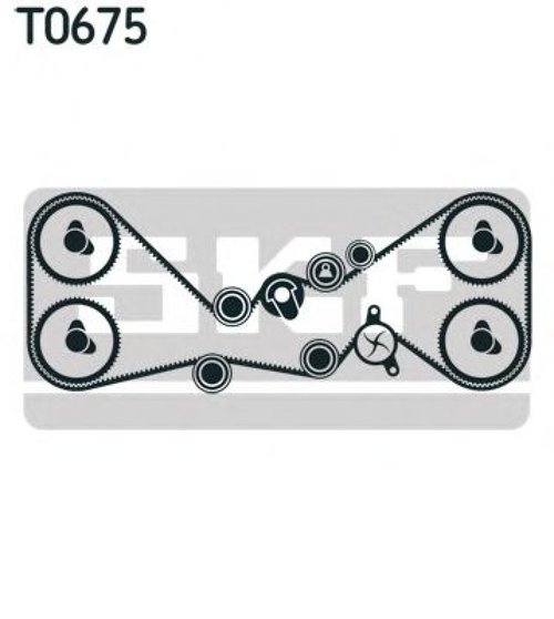 Set pompa apa + curea dintata SUBARU FORESTER (SF) (1997 - 2002) SKF VKMC 98114 piesa NOUA