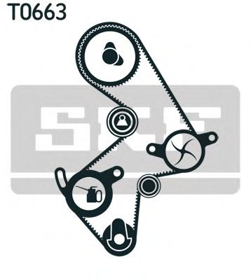 Set pompa apa + curea dintata TOYOTA AVENSIS Liftback (T22) (1997 - 2003) SKF VKMC 91003 piesa NOUA