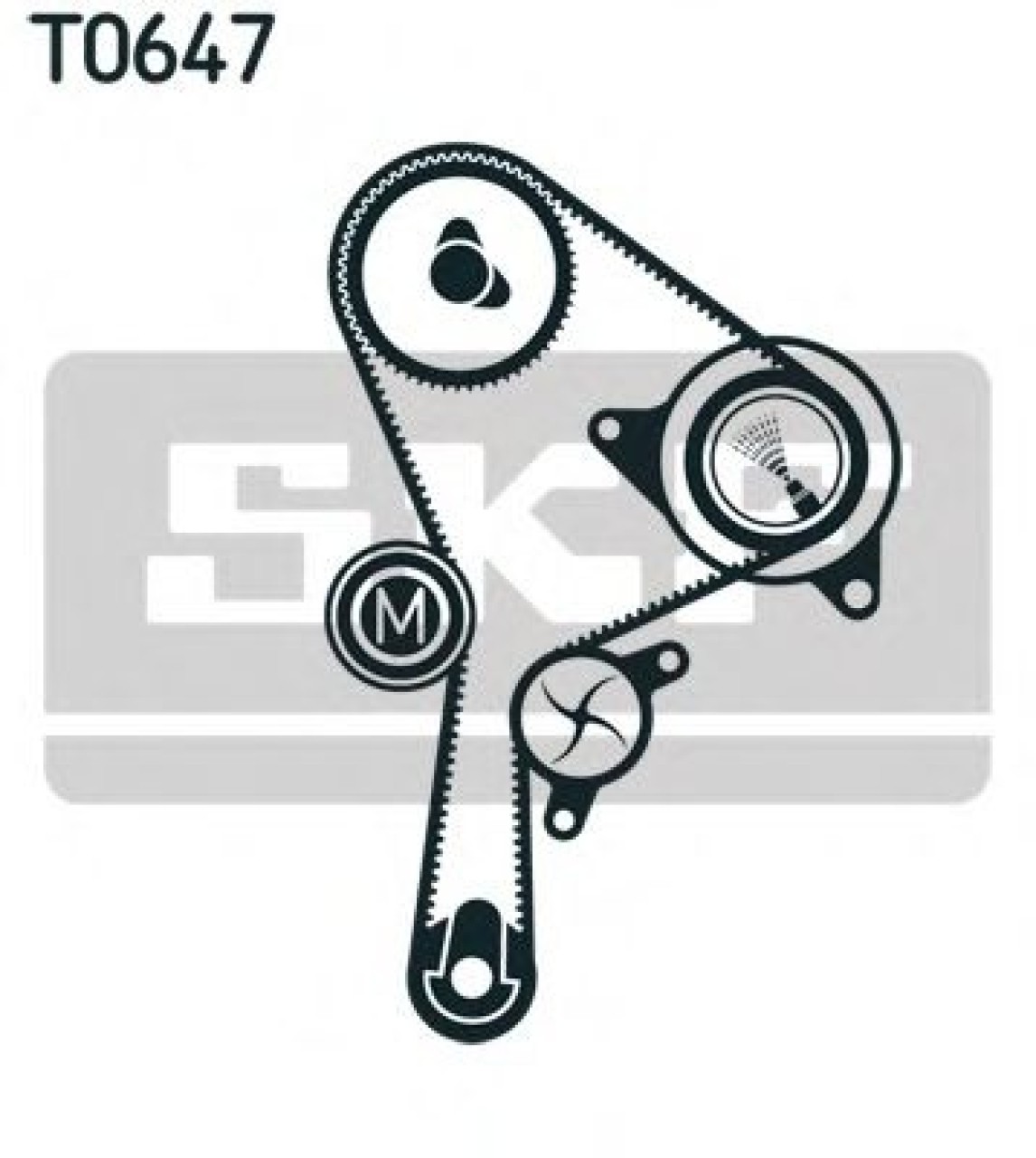 Set pompa apa + curea dintata VOLVO S40 I (VS) (1995 - 2004) SKF VKMC 06127 piesa NOUA