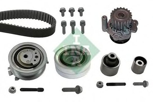 Set pompa apa + curea dintata VW BEETLE Cabriolet (5C7) (2011 - 2016) INA 530 0550 32 piesa NOUA