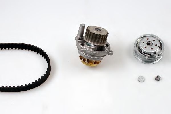 Set pompa apa + curea dintata VW BORA (1J2) (1998 - 2005) HEPU PK05450 piesa NOUA