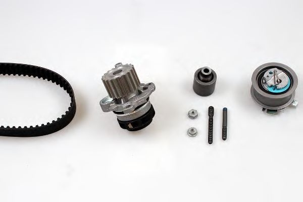 Set pompa apa + curea dintata VW BORA (1J2) (1998 - 2005) HEPU PK05500 piesa NOUA