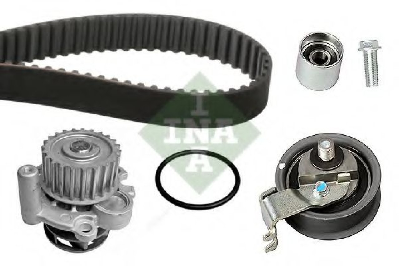 Set pompa apa + curea dintata VW BORA Combi (1J6) (1999 - 2005) INA 530 0344 30 piesa NOUA