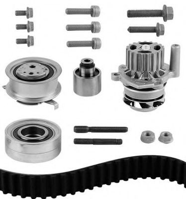 Set pompa apa + curea dintata VW CRAFTER 30-35 bus (2E) (2006 - 2016) GRAF KP1089-1 piesa NOUA