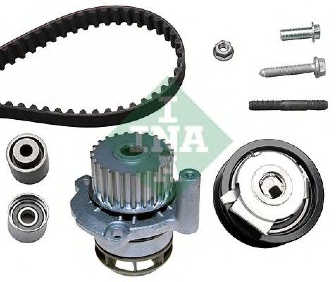 Set pompa apa + curea dintata VW EOS (1F7, 1F8) (2006 - 2016) INA 530 0445 31 piesa NOUA