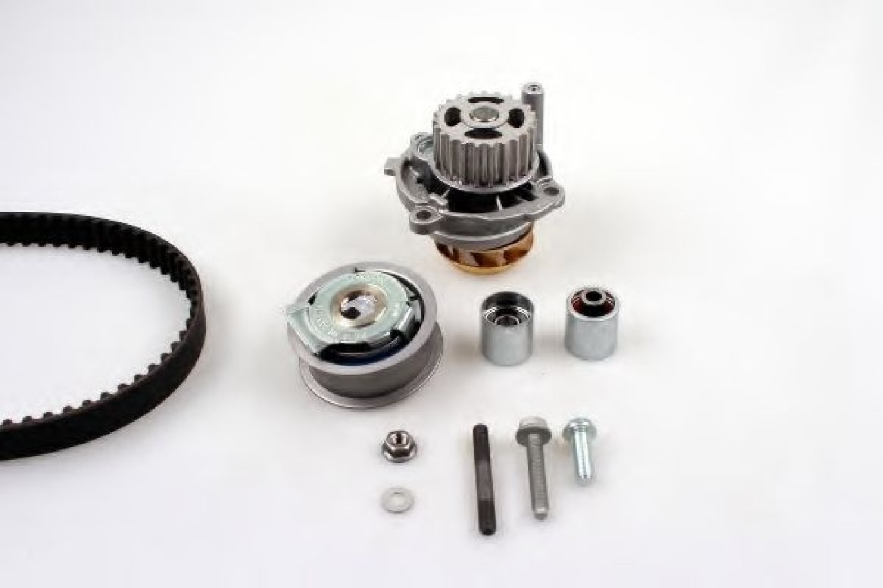 Set pompa apa + curea dintata VW GOLF V (1K1) (2003 - 2009) HEPU PK05451 piesa NOUA