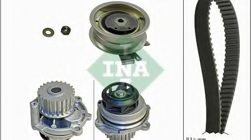 Set pompa apa + curea dintata VW GOLF VI Variant (AJ5) (2009 - 2013) INA 530 0171 31 piesa NOUA