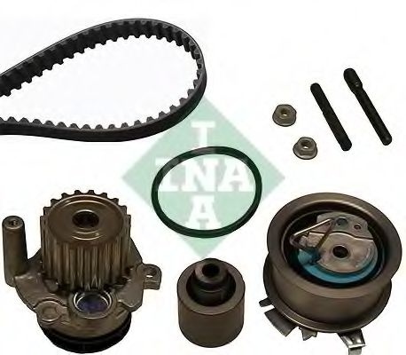 Set pompa apa + curea dintata VW PASSAT Variant (3B6) (2000 - 2005) INA 530 0201 32 piesa NOUA