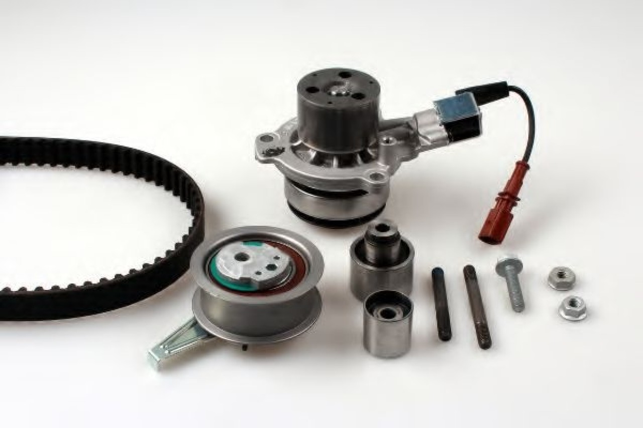 Set pompa apa + curea dintata VW TIGUAN (5N) (2007 - 2016) HEPU PK06690 piesa NOUA