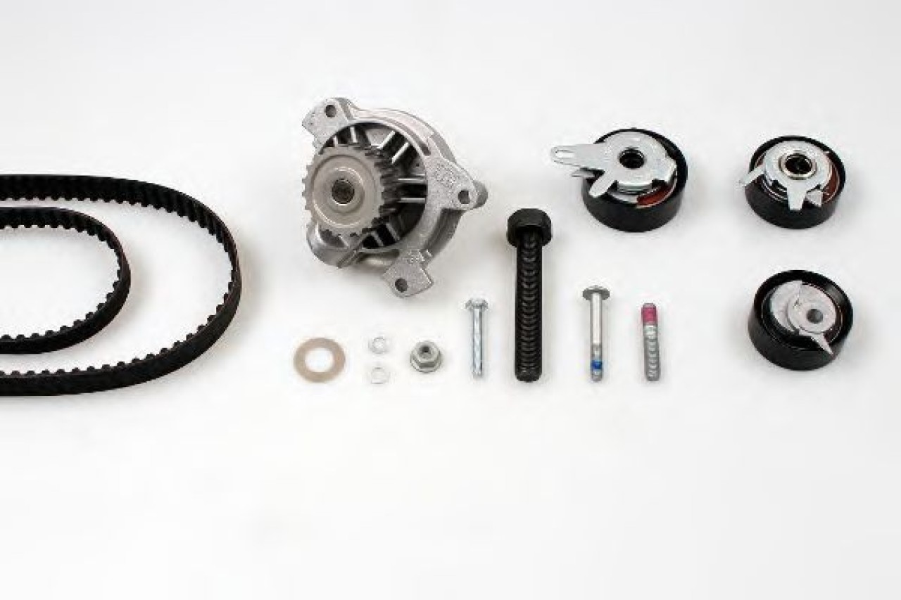 Set pompa apa + curea dintata VW TRANSPORTER IV bus (70XB, 70XC, 7DB, 7DW, 7DK) (1990 - 2003) HEPU PK05743 piesa NOUA