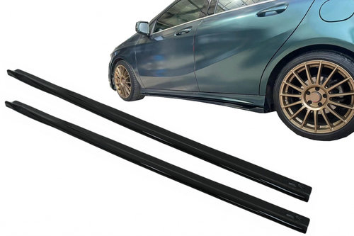 Set Prelungiri Extensii Praguri Laterale Compatibil Cu Mercedes-Benz A-Class W176 2012-2018 Sport Li...