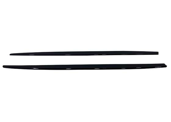 Set Prelungiri Ornament Praguri Laterale Tuning 205CM Negru Lucios PRG1009-205