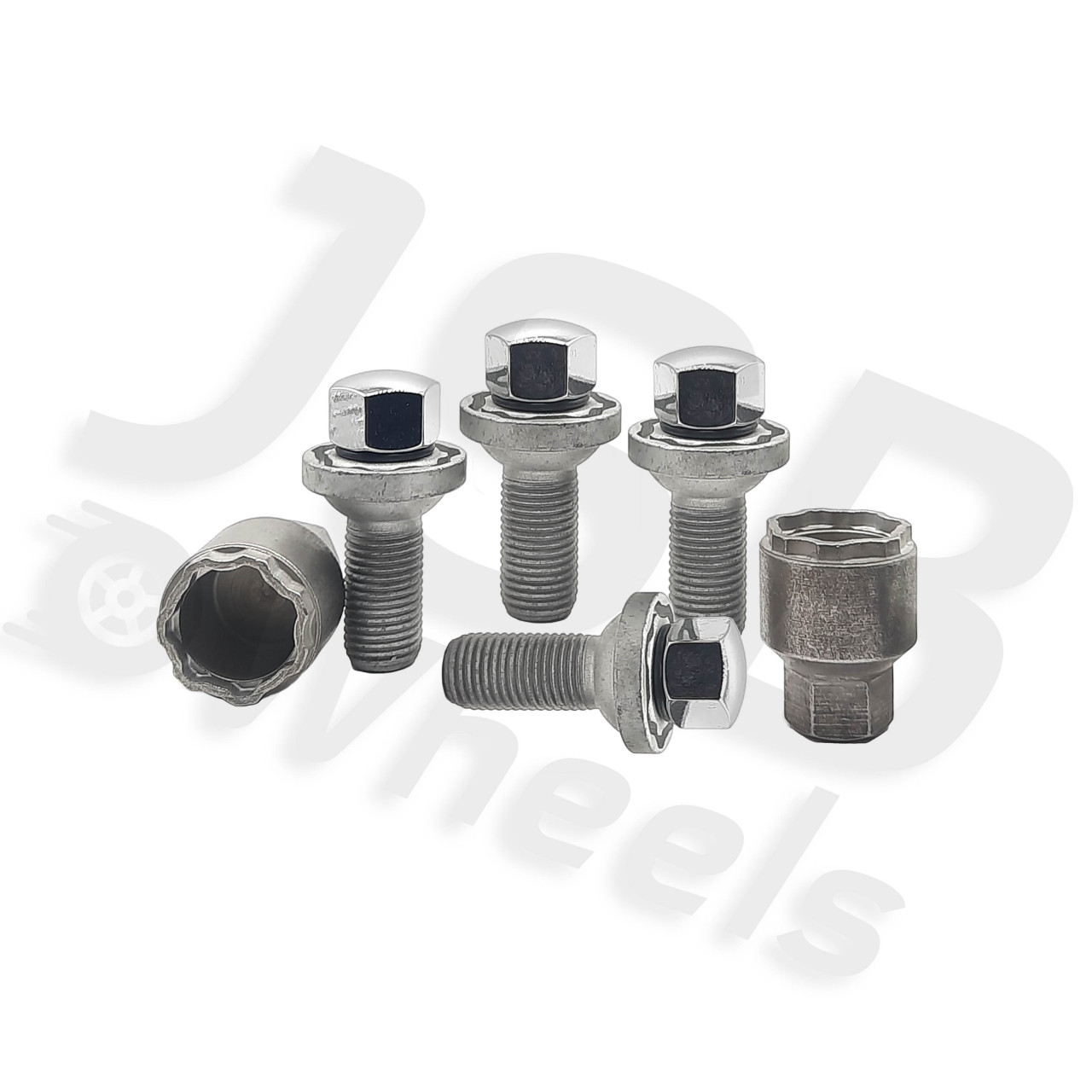Set prezoane antifurt Galaxylock cu 2 chei M14x1.5 VW, Seat, Audi