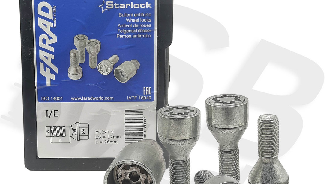 Set prezoane antifurt Starlock M12x1.5 BMW