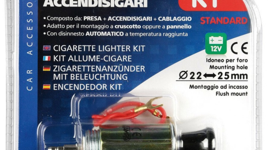 Set Priza Auto Bricheta Lampa Cigarette Lighter LAM39065
