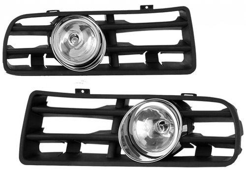 Set Proiectoare Ceata + Becuri + Grile Bara Fata Dreapta + Stanga Am Volkswagen Golf 4 1997-2005 C00...