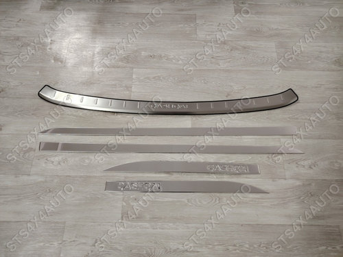 SET PROTECTIE BARA SPATE + BANDOURI LATERALE PENTRU NISSAN QASIQAI J11 2014-2021 [V1]