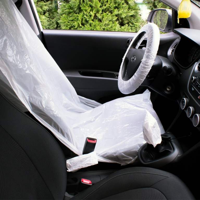 Set Protectie Interior Auto Service Husa Scaun, Husa Volan, Husa Schimbator Viteze, Husa Frana De Mana SPA001
