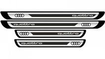 Set Protectie Praguri Sticker Crom Audi Quattro V2