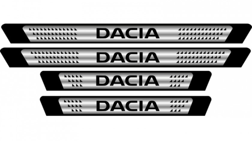 Set Protectie Praguri Sticker Crom Dacia