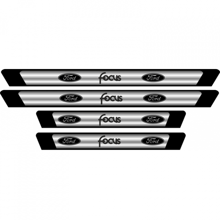 Set Protectie Praguri Sticker Crom Ford Focus