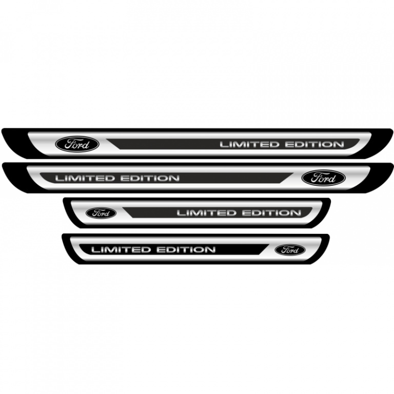Set Protectie Praguri Sticker Crom Ford