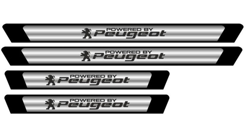 Set Protectie Praguri Sticker Crom Peugeot PPC25