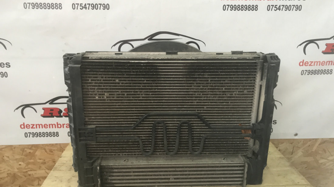 Set radiatoare și Electroventilator BMW 320d E90 E91 Facelift Automat 184cp sedan 2012 (cod intern: 212570)