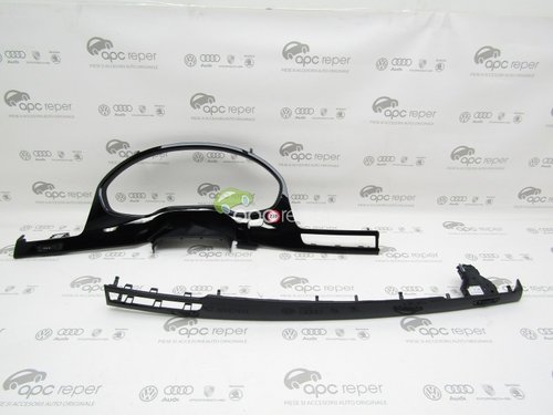 Set Rama / Ornamente Ceasuri Bord Audi A8 4H D4 - Cod: 4H1853191 - 4H1859192