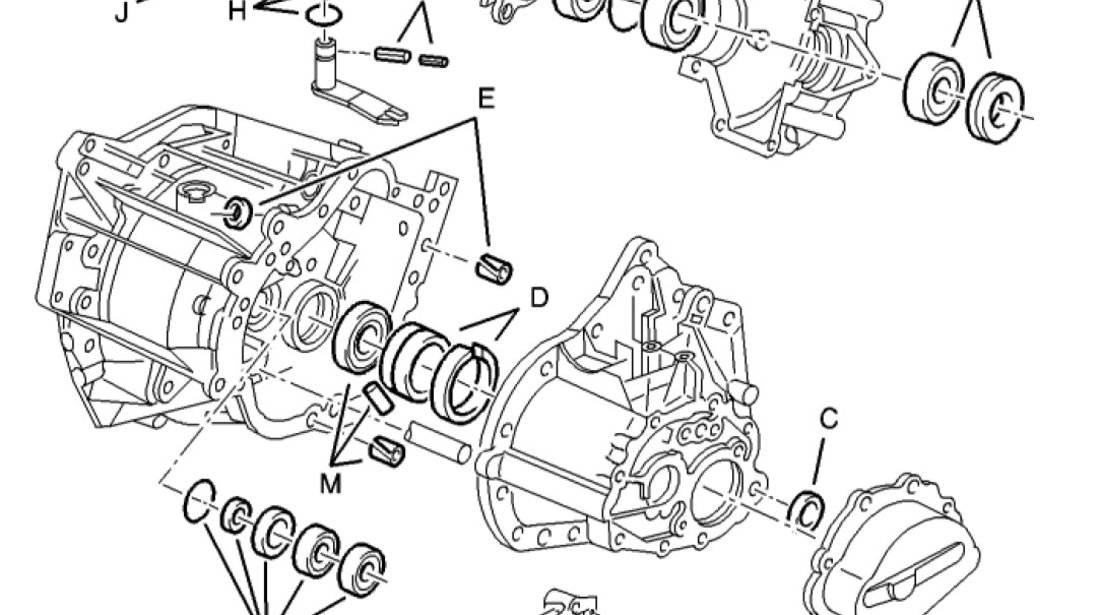 Set reparatie Cutie Viteza tip BE3 Peugeot 307 (poz.1) 2299 37