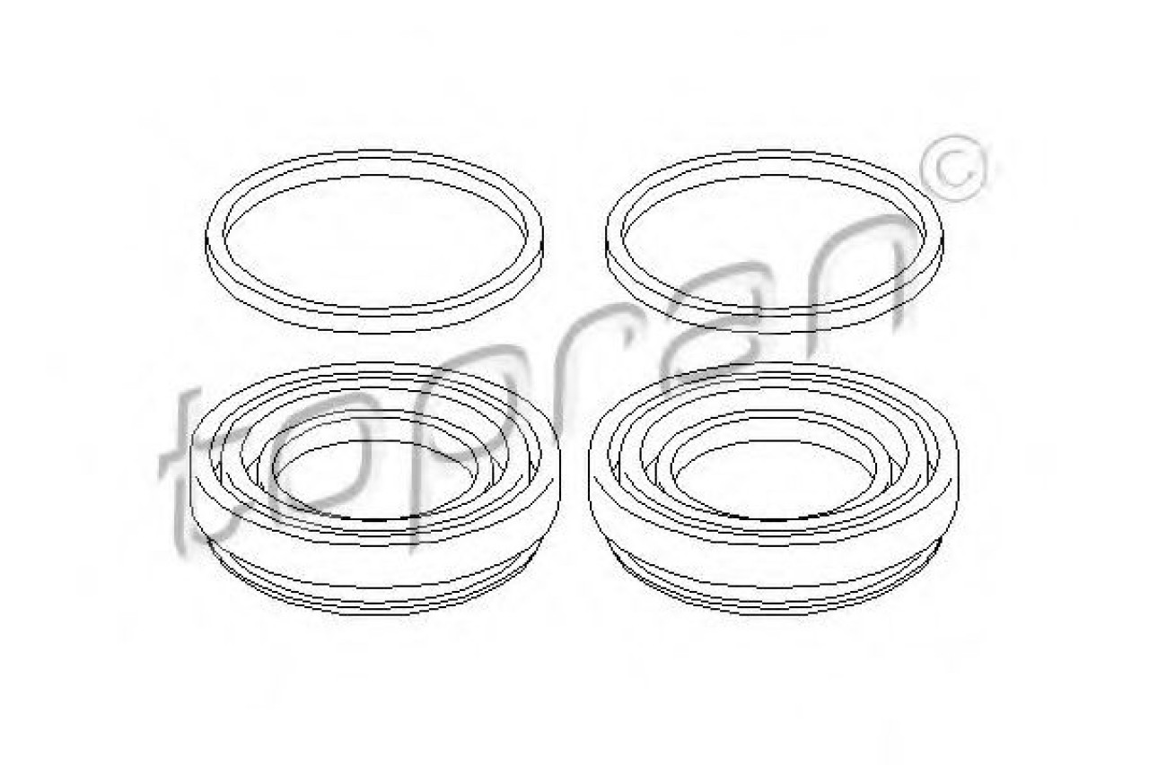 Set reparatie, etrier AUDI A4 (8EC, B7) (2004 - 2008) TOPRAN 103 627 piesa NOUA