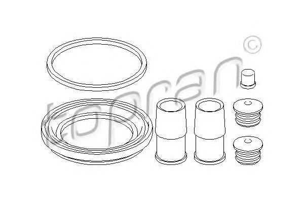 Set reparatie, etrier BMW Seria 5 (E39) (1995 - 2003) TOPRAN 500 952 piesa NOUA