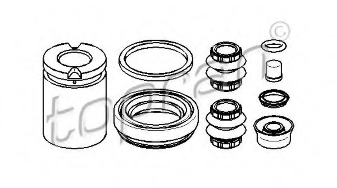 Set reparatie, etrier SEAT ALTEA XL (5P5, 5P8) (2006 - 2016) TOPRAN 111 690 piesa NOUA