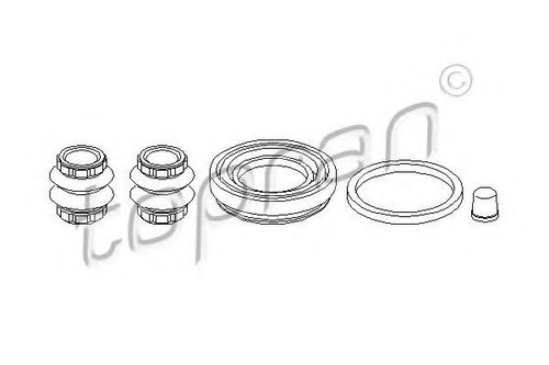 Set reparatie, etrier SEAT IBIZA IV (6L1) (2002 - 2009) TOPRAN 109 965 piesa NOUA