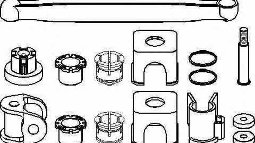 Set reparatie levier cutie de viteze OPEL CORSA C F08 F68 TOPRAN 206 933