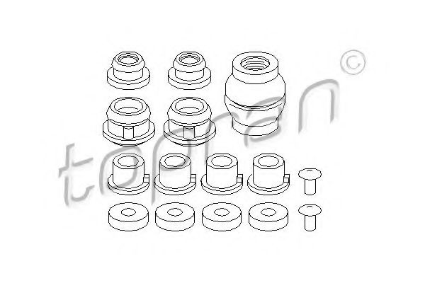 Set reparatie, levier cutie de viteze SEAT TOLEDO I (1L) (1991 - 1999) TOPRAN 107 673 piesa NOUA