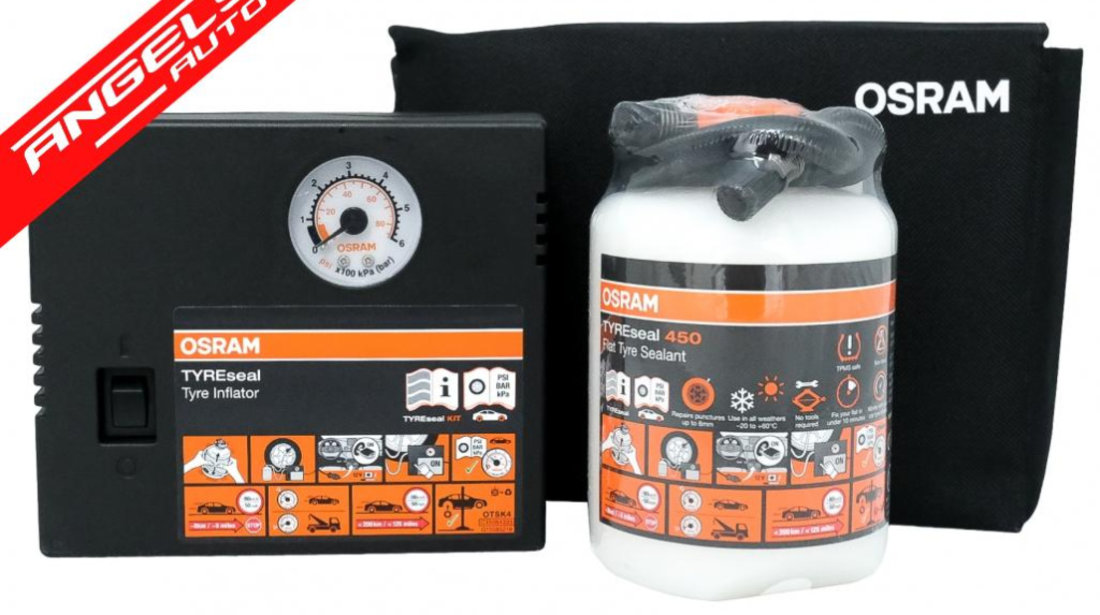 Set reparatie pneuri OSRAM TYRE seal