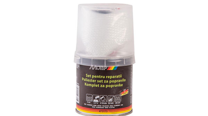 SET Reparatie POLIESTER SI FIBRA DE STICLA 250G 382416 MOTIP