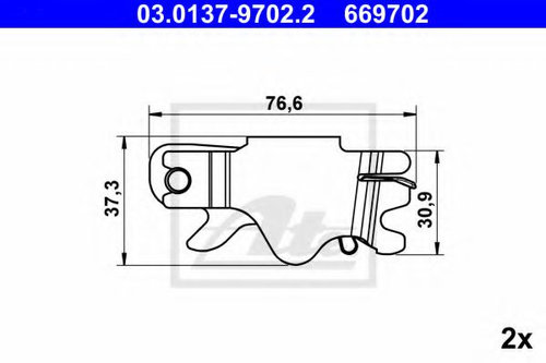 Set reparatie, reglare automata BMW X6 (F16, F86) (2014 - 2016) ATE 03.0137-9702.2 piesa NOUA