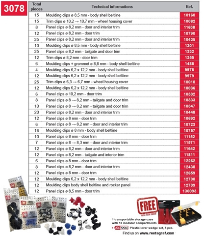 Set Reparatie Restagraf S3078