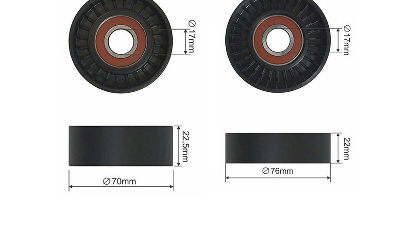 SET ROLA INTINZATOR CUREA TRANSMISIE, MERCEDES A (W168), VANEO (414) 1.4-2.1 07.97-07.05