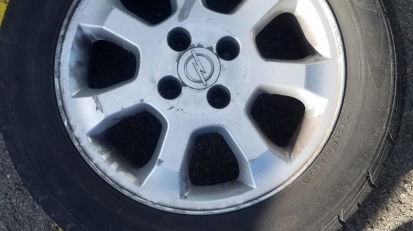 Set roti aliaj cu anvelope Opel Astra g 185/65/R15 anvelope de vara in stare buna cu livrare in tar