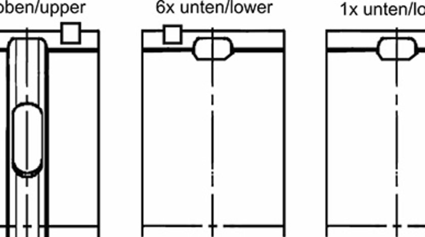 Set rulemt arbore cotit (77957600 KOLBENSCHMIDT) VOLVO