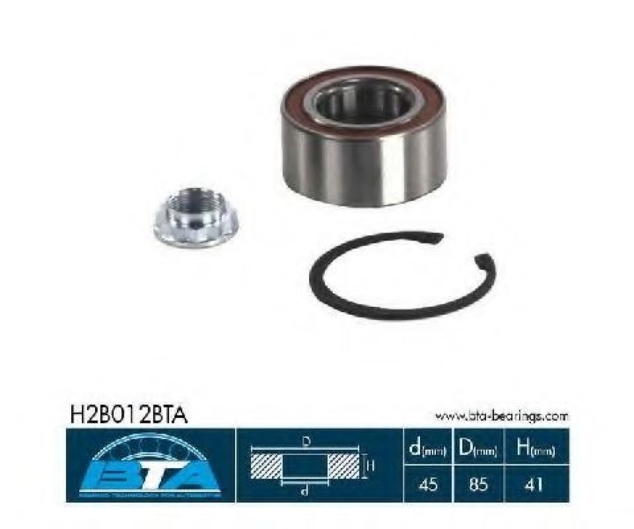 Set rulment roata BMW Seria 7 (E38) (1994 - 2001) BTA H2B012BTA piesa NOUA