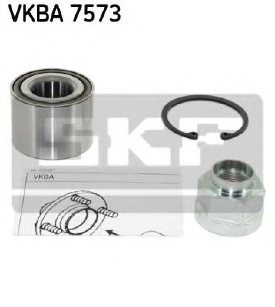 Set rulment roata CHEVROLET AVEO Hatchback (T250, T255) (2007 - 2016) SKF VKBA 7573 piesa NOUA