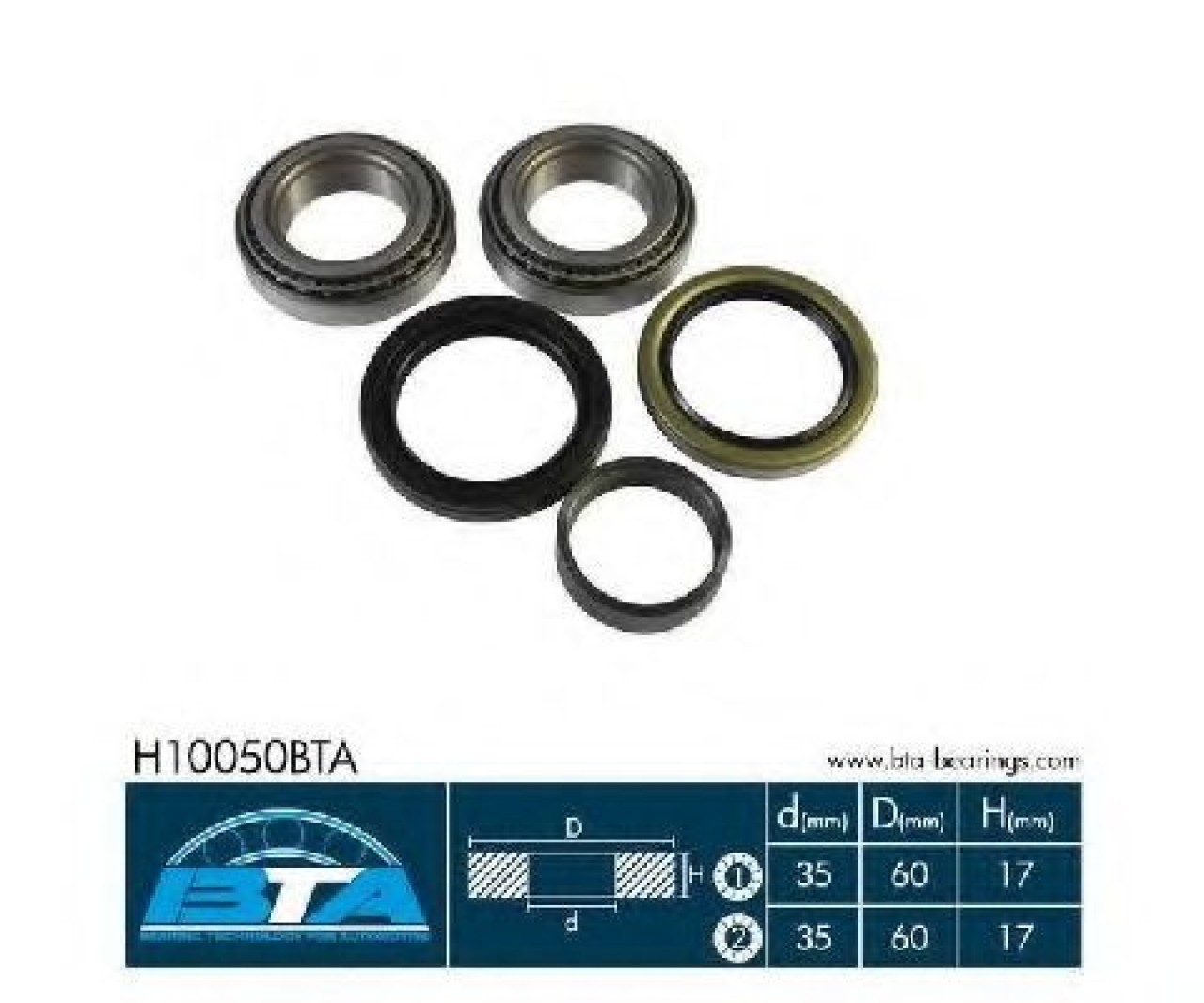 Set rulment roata CHEVROLET SPARK (2000 - 2004) BTA H10050BTA piesa NOUA