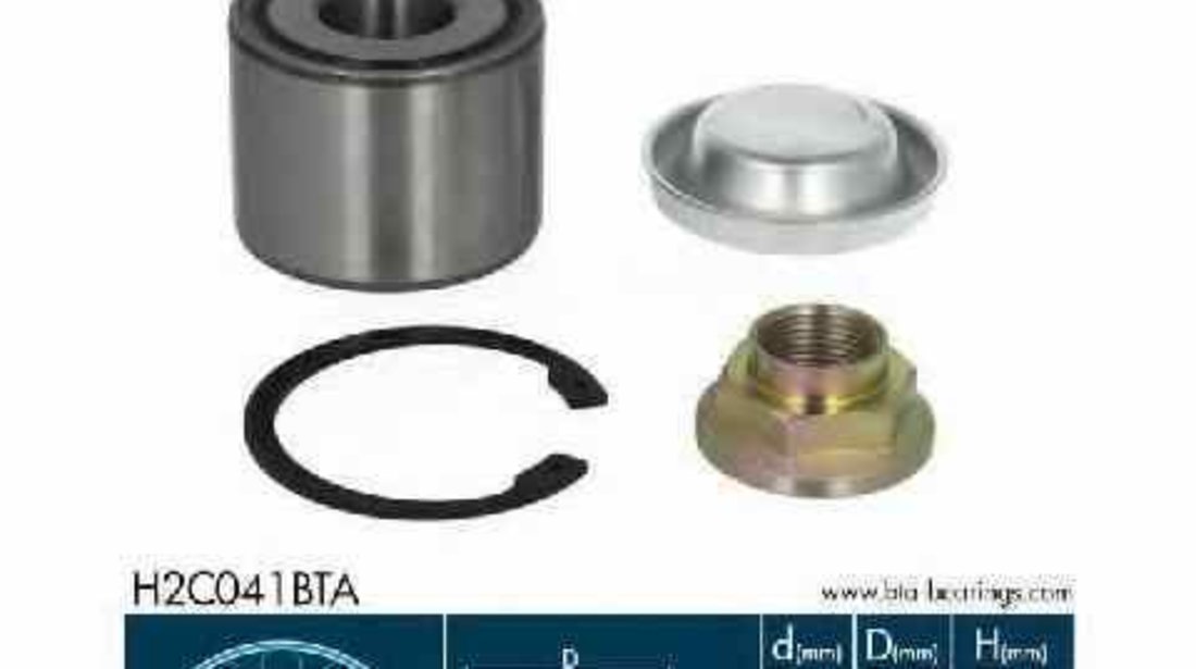 Set rulment roata CITROËN C4 cupe LA BTA H2C041BTA