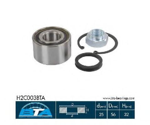 Set rulment roata CITROEN SAXO (S0, S1) (1996 - 2004) BTA H2C003BTA piesa NOUA